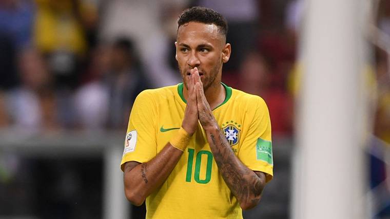 Neymar Jr, durante un compromiso con la selección de Brasil