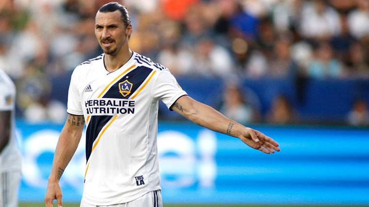 Zlatan Ibrahimovic, during a commitment with THE Galaxy
