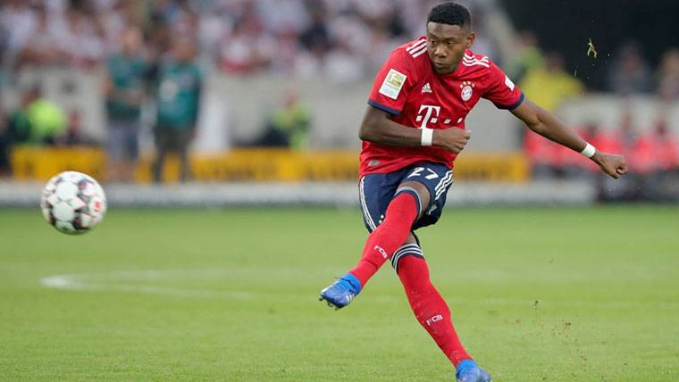 David Alaba, durante un compromiso con el Bayern Múnich