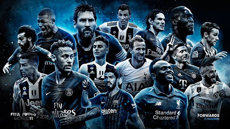 The players nominated to the prizes FIFPro 2018-19