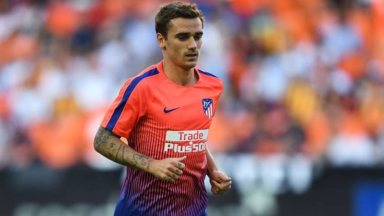Antoine Griezmann, during a warming with the Athletic