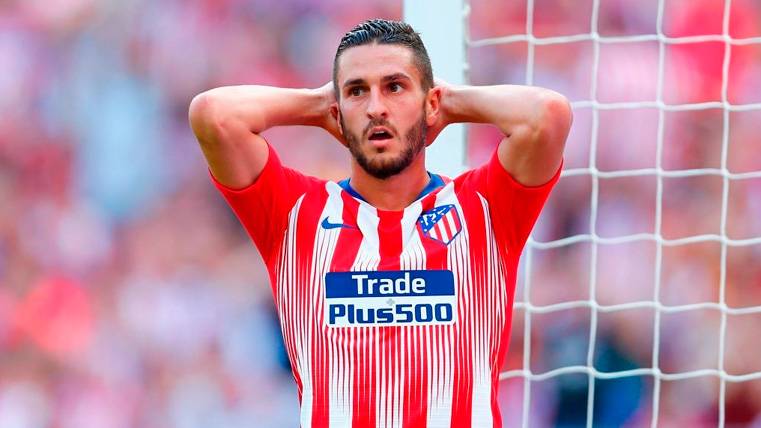 Koke se lamenta tras una ocasión fallada