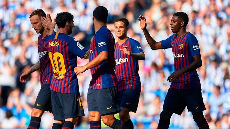 The Barça defeated to the Real Sociedad