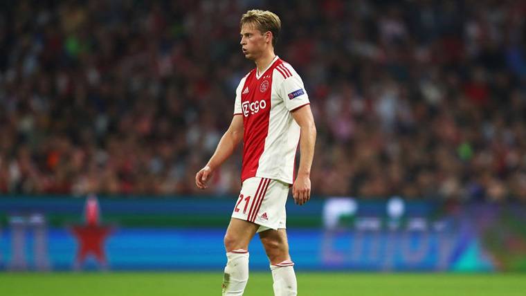 Frenkie De Jong, durante un compromiso con el Ajax de Amsterdam