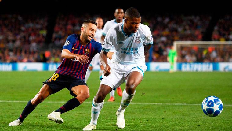 Jordi Alba, con molestias