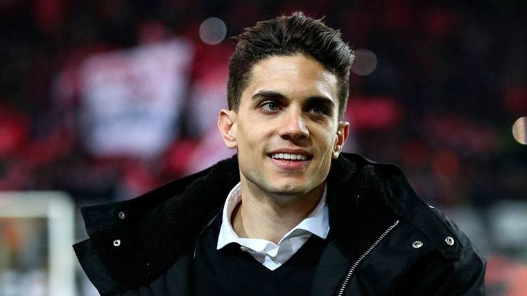 Marc Bartra antes de un partido