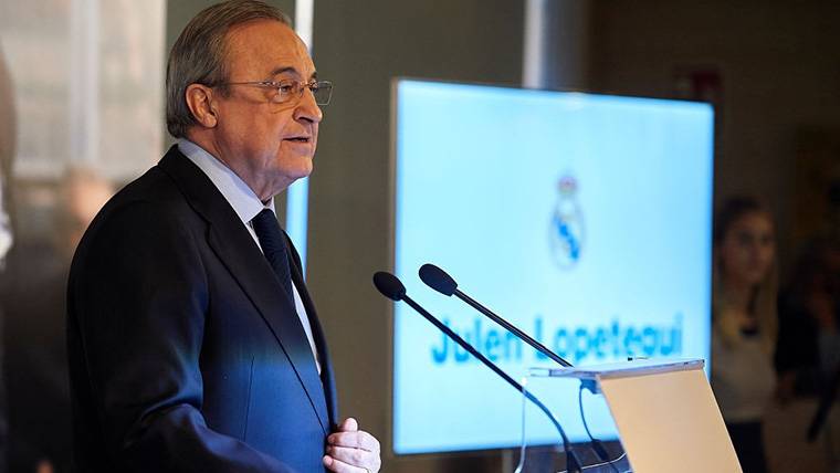 Florentino Pérez, during an appearance with the Real Madrid