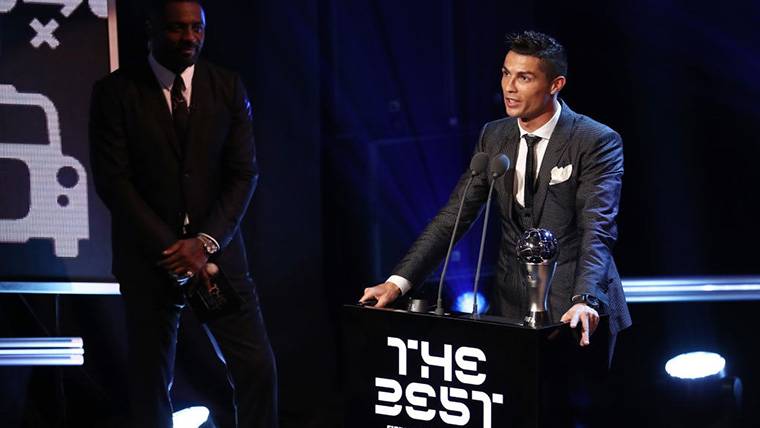 Cristiano Ronaldo, durante una gala del FIFA The Best