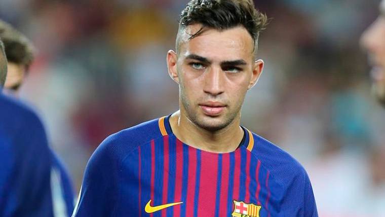 Munir The Haddadi, during a commitment with the FC Barcelona