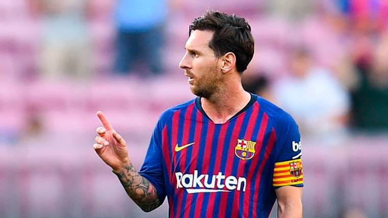 Leo Messi habló tras el partido