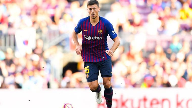 Clément Lenglet, during the FC Barcelona-Athletic of this Saturday