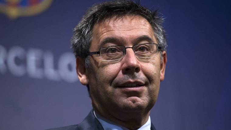 Josep Maria Bartomeu, durante una comparecencia con el FC Barcelona