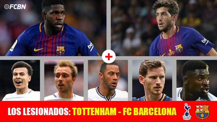 The lesionados, important news in the Tottenham-Barça