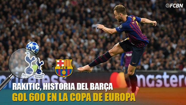 Spectacular volley of Ivan Rakitic against the Tottenham in Wembley