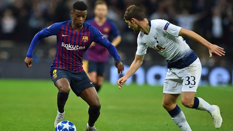 Nélson Semedo, during the commitment in front of the Tottenham