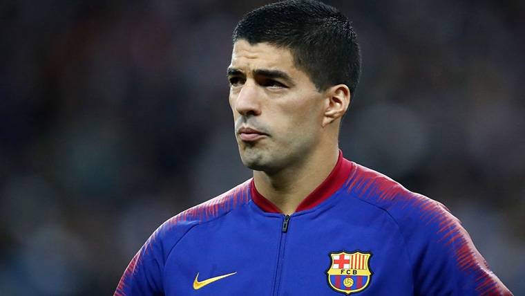 Luis Suárez, just before playing against the Tottenham in Wembley