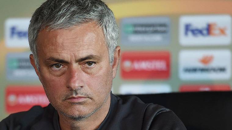 José Mourinho, during a press conference in the Manchester United