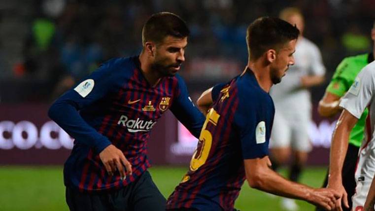 Lenglet y Piqué, los únicos centrales disponibles