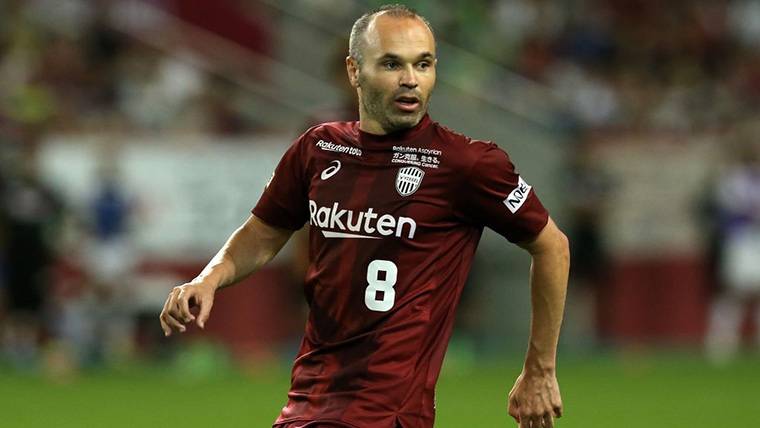 Andrés Iniesta, during a commitment with the Vissel Kobe