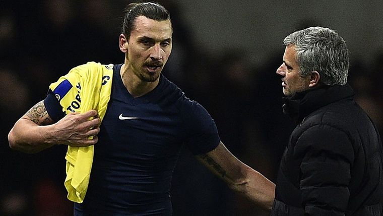 Ibrahimovic y Mourinho, en una imagen de archivo