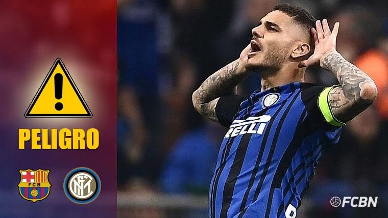 Mauro Icardi celebra un gol con el Inter de Milán
