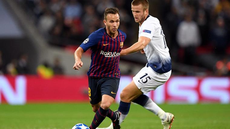 Arthur Melo, during a party of Champions League against the Tottenham