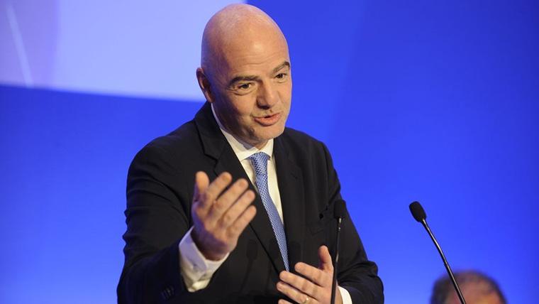 Gianni Infantino, during an appearance with the FIFA