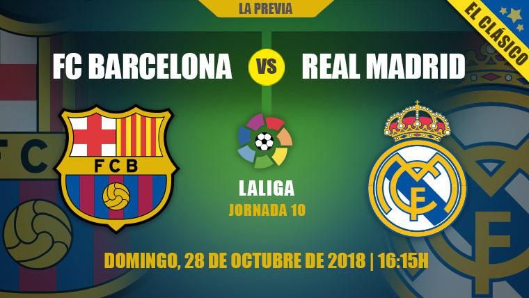 Previous of the Classical FC Barcelona-Real Madrid of LaLiga 2018-19