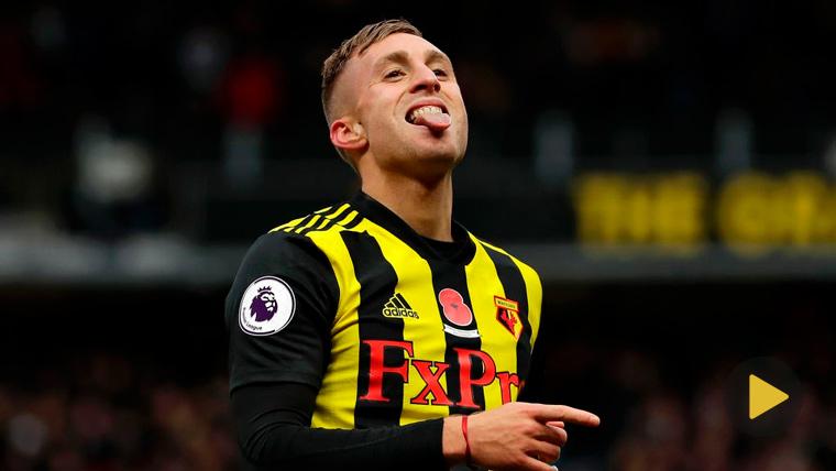 Gerard Deulofeu celebra un gol con el Watford