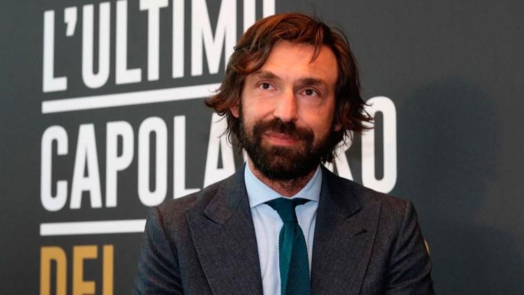 Andrea Pirlo in one of the acts of his withdrawal