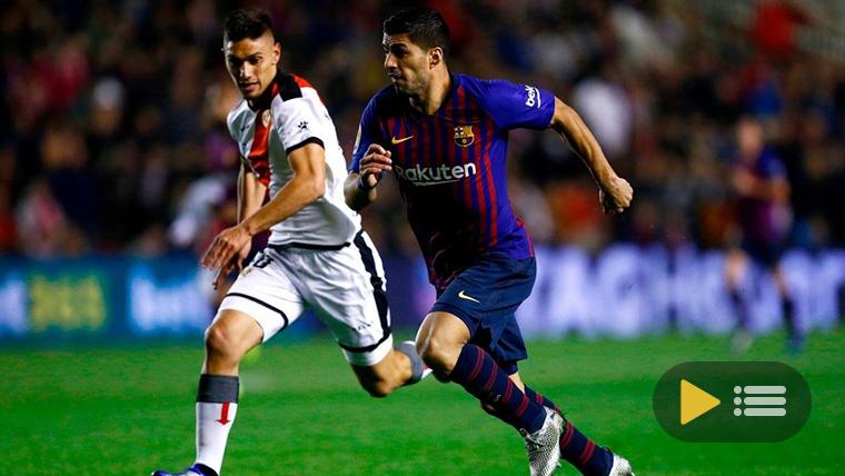 Luis Suárez, the big protagonist of the FC Barcelona against the Ray Vallecano