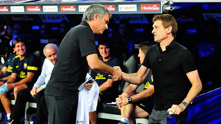 José Mourinho y Tito Vilanova, cara a cara después del 'dedazo'
