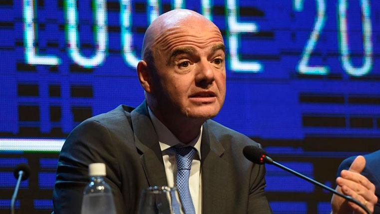 Infantino And his threat in front of the Superliga European