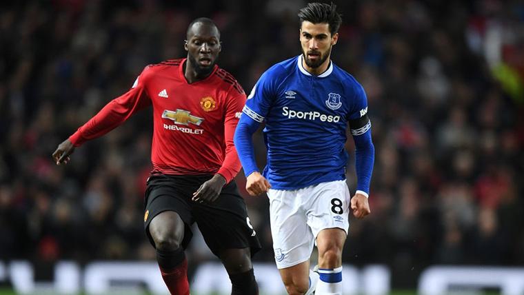 André Gomes, during a commitment against the Manchester United