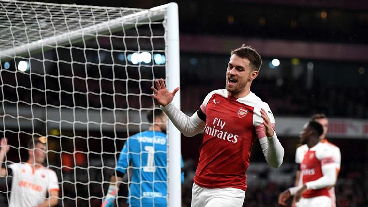 Aaron Ramsey, regretting after an occasion failed with the Arsenal