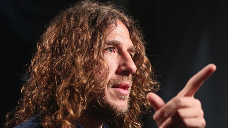 Carles Puyol, during an interview in an image of archive