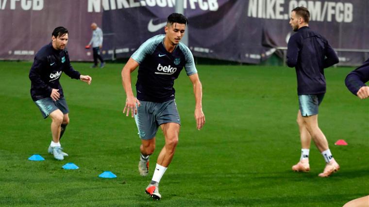 Juan Brandáriz 'Chumi' en un entrenamiento del FC Barcelona | FCB