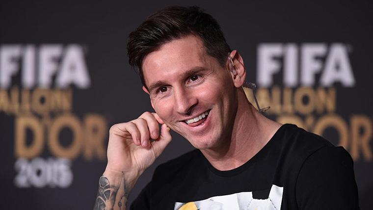 Leo Messi, during a gala of the Balloon of Gold in an image of archive