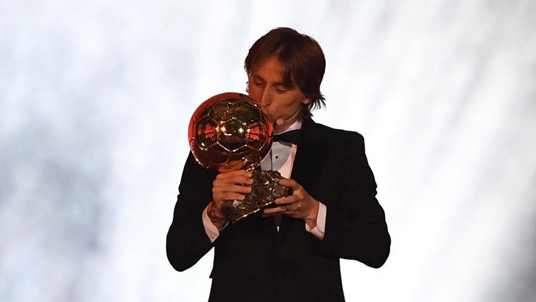 Luka Modric, winner of the Balloon of Gold 2018