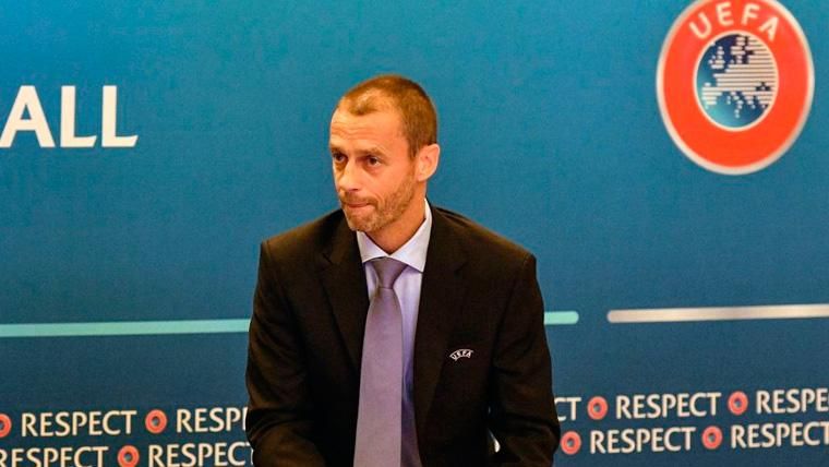 Alexander Ceferin, president of the UEFA, in a conference