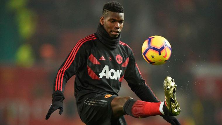 Paul Pogba, during a warming with the Manchester United