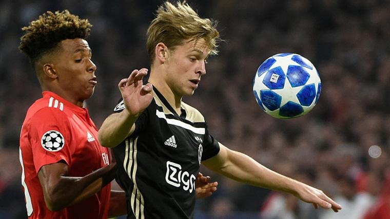 Frenkie Of Jong, during a commitment with the Ajax in Champions League