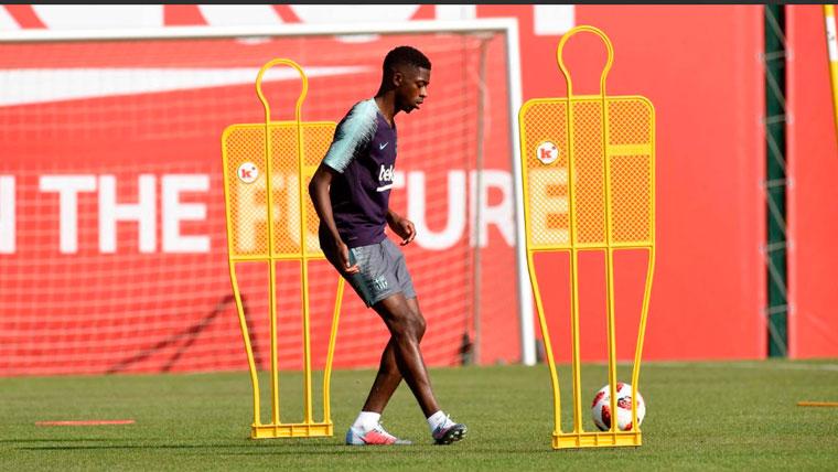 Ousmane Dembélé In a training with the FC Barcelona | FCB