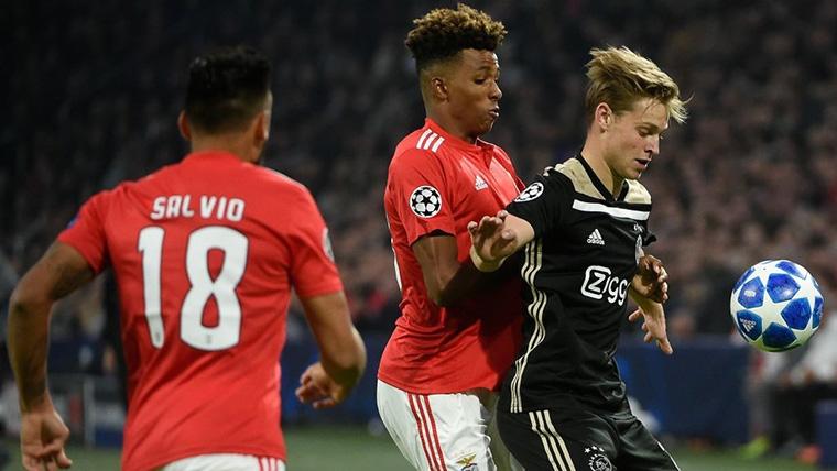 Frenkie Of Jong, during a party of Champions League with the Ajax