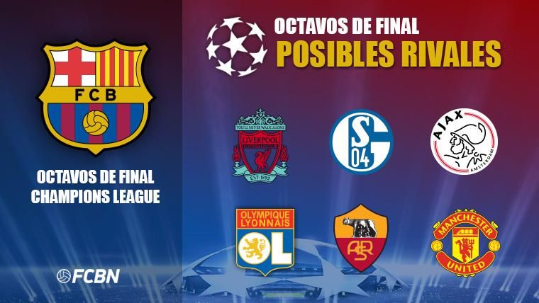 El FC Barcelona ya conoce a sus seis posibles rivales en octavos de Champions