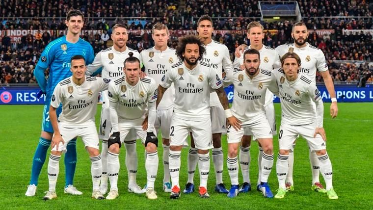 Los jugadores del Real Madrid en una fotografía previa a un partido
