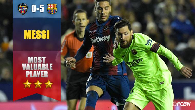 Messi, el MVP frente al Levante