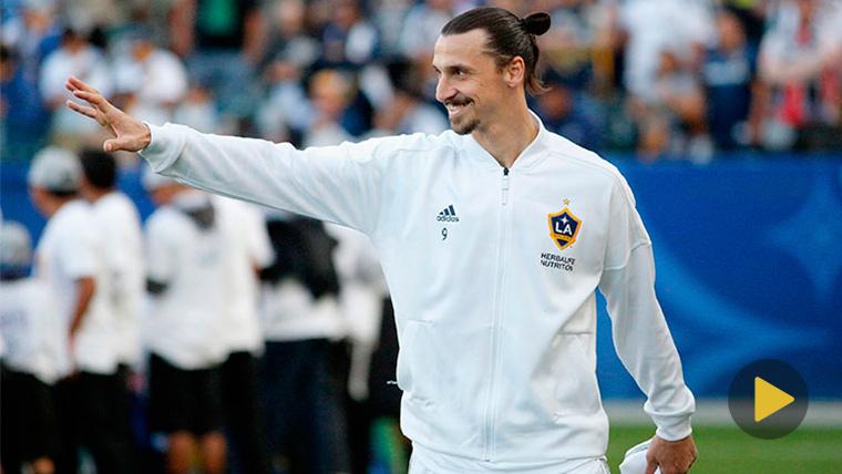 Zlatan Ibrahimovic Greets before a party of Los Angeles Galaxy