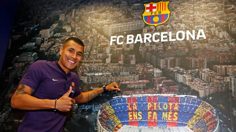 Jeison Murillo en su presentación con el FC Barcelona | FCB