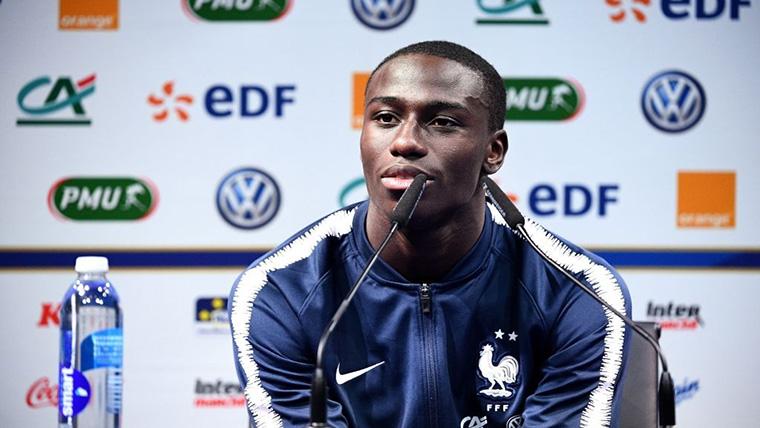 Ferland Mendy, during an appearance with the selection of France